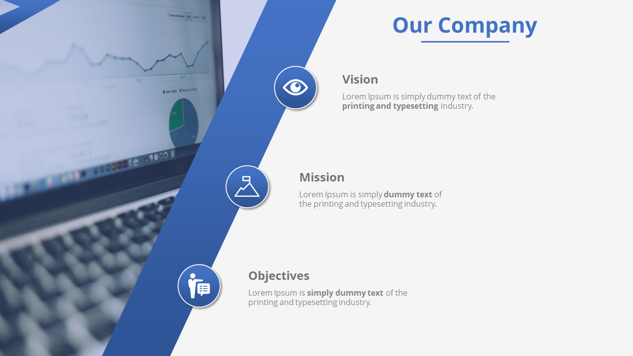 Our Vision PowerPoint Slide For Company Presentation